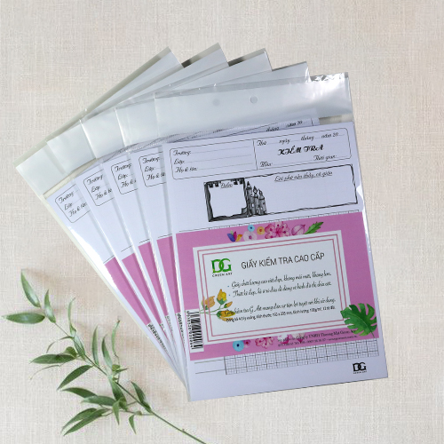 Giấy kiểm tra 4 ô ly, kẻ bảng rất tiện lợi, giấy trắng dày viết được tất cả các loại bút không lem, xấp12 tờ đôi GKTL1-06 Green Art - Hàng chính hãng