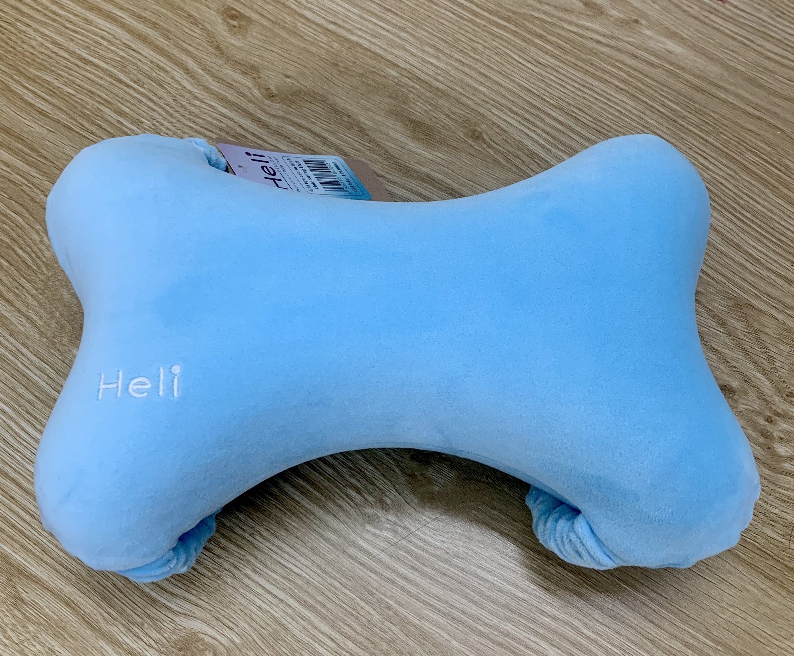 Gối foam khúc xương Heli đa chức năng-30x18x10cm - ( Gối tựa đầu xe hơi, đi xe máy cho bé)