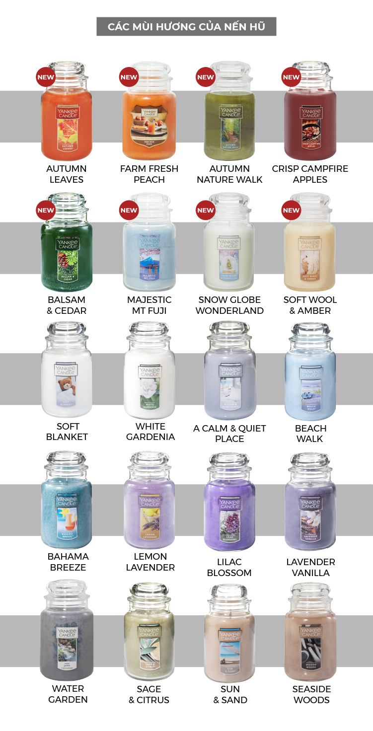 Nến hũ Yankee Candle size L - Crisp Campfire Apples (623g)