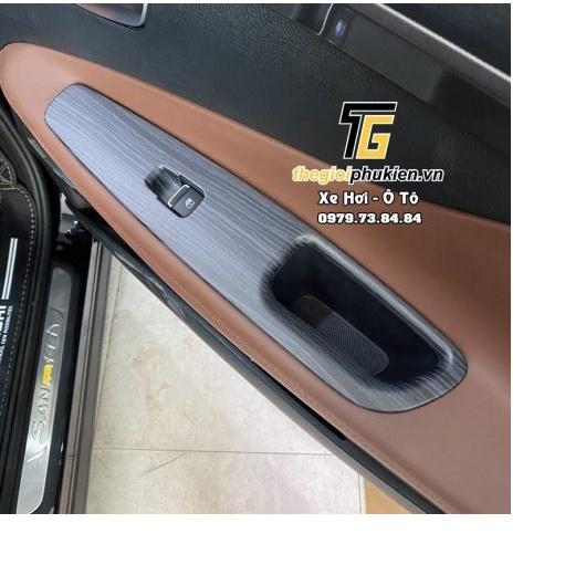 Ốp chống xước nội thất vân đá Hyundai Santafe 2021 Cao cấp