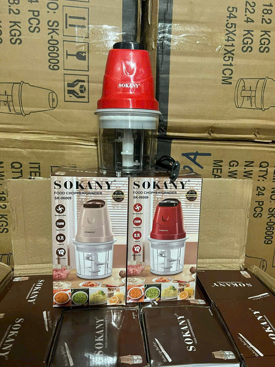 Máy Xay Thịt Đa Năng SK-06009, Công Suất 200W, Dung Tích 700ml, Xay Thịt Cá, Thực Phẩm, Sinh Tố, Xay Đá - HÀNG CHÍNH HÃNG MINIIN