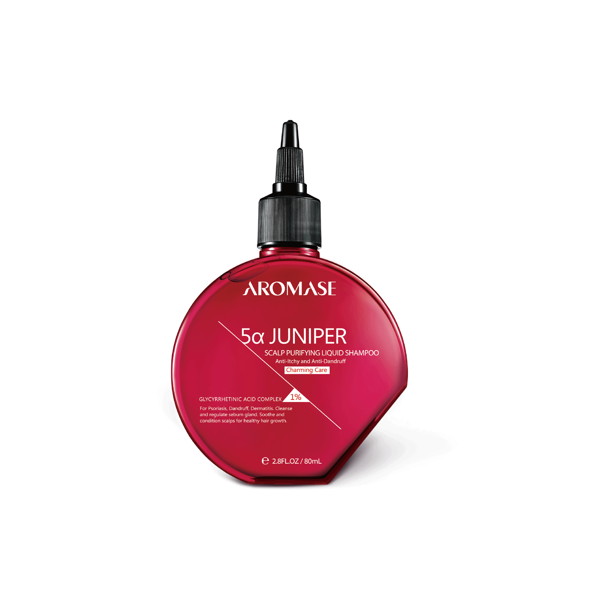 Dầu gội sạch gàu Aromase - 5α Juniper (80ml) Màu hồng - Hàng Chính Hãng