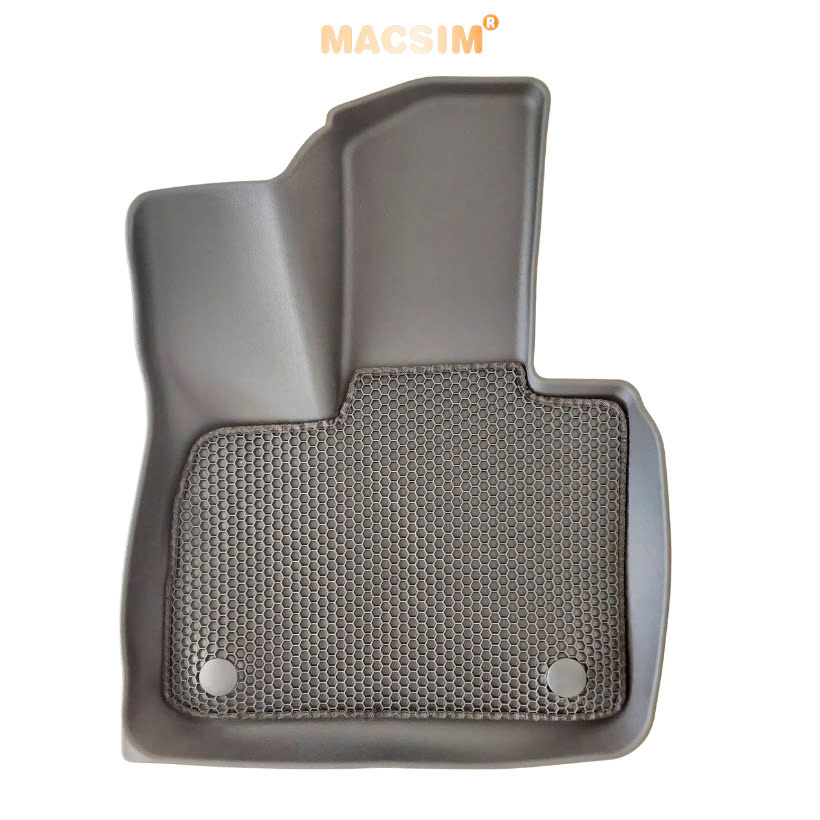 Thảm ô tô sd3 2 lớp dạng lưới lục giác Vinfast VF9- 7 chỗ (màu đen) - bề mặt cao su siêu sạch - Macsim