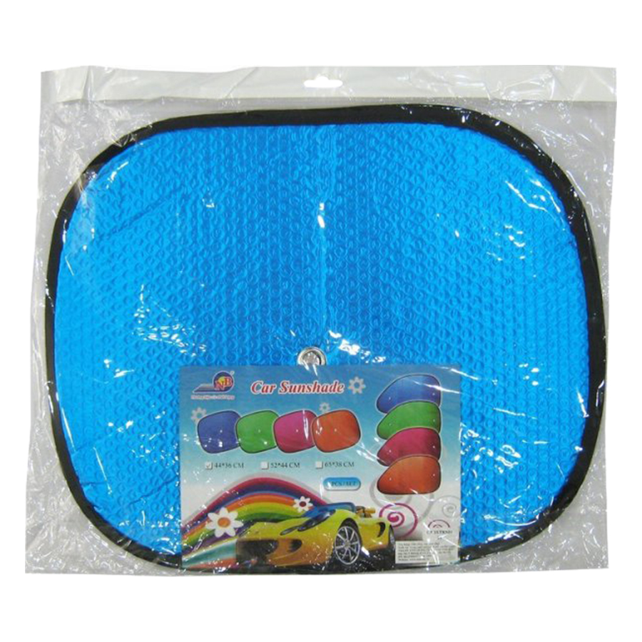 Combo 2 Tấm Che Nắng Ô Tô Xốp Tròn Nhỏ Loại Dày NB BST-11035 Màu Lam (36x44 cm)