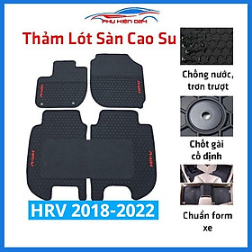 Lót sàn ô tô cao su HRV, HR-V 2018-2019-2020-2021-2022 không mùi chống trơn trượt