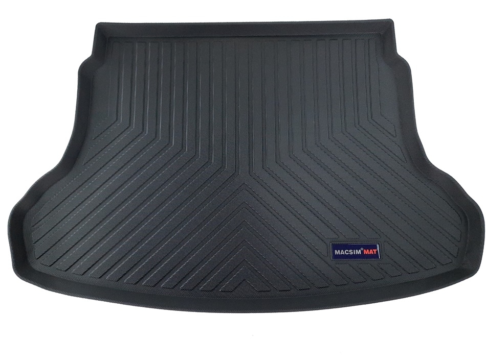 Thảm lót cốp xe ô tô Hyundai Verna/Accent(sedan) 2010-2016 nhãn hiệu Macsim chất liệu TPV cao cấp màu đen (D0203)