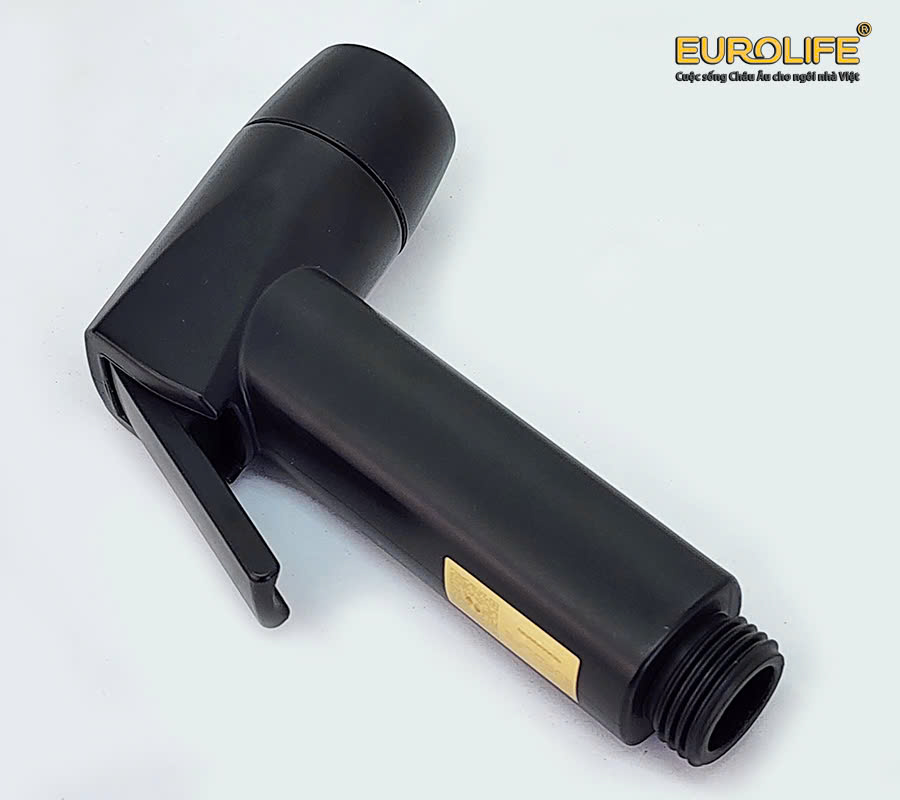 Bộ xịt vệ sinh 2 chế độ chảy, khóa thông minh Eurolife EL-X14 ( 2 màu lựa chọn : Đen mờ và mạ Crôm)