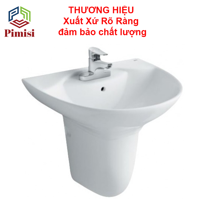 Vòi Chậu Lavabo Nóng Lạnh Pimisi PV-203C Cho Chậu Rửa Mặt 3 Lỗ (2 Chân) Bằng Đồng Thau, Mạ Crom/Niken Sáng Bóng Dùng Trong Nhà Tắm - Chỉnh Nước Bằng Gật Gù Nóng Lạnh Gắn Trên Bồn Rửa Mặt Treo Tường, Đủ Phụ Kiện Xi Phông Và Dây Cấp Nước | Hàng Chính Hãng
