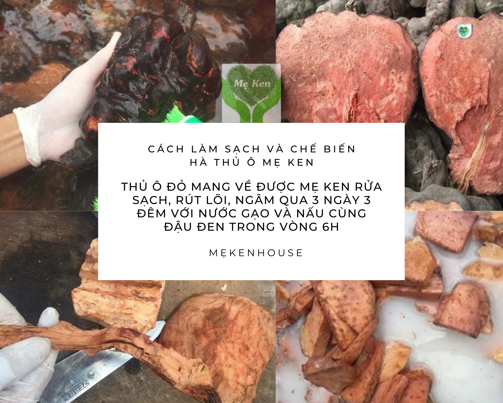 Hà thủ ô đỏ MẸ KEN hũ 500gr loại viên mật ong rừng - tặng 1 chai mẫu thử tinh dầu tràm gió nguyên chất MẸ KEN