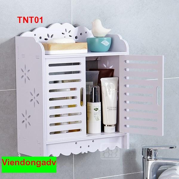 Tủ nhà tắm chống thấm nước - Kệ lắp ráp treo tường nhà tắm TNT01 - Nội thất lắp ráp