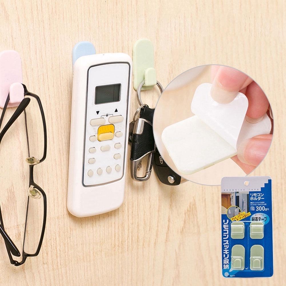 Móc Dán Tường Treo Điều Khiển Điều Hòa, Quạt, Tivi - Móc Treo Đa Năng Tiện Dụng, Gọn Gàng Cho Gia Đình, Dễ Dàng Sử Dụng. TakyHome 4080