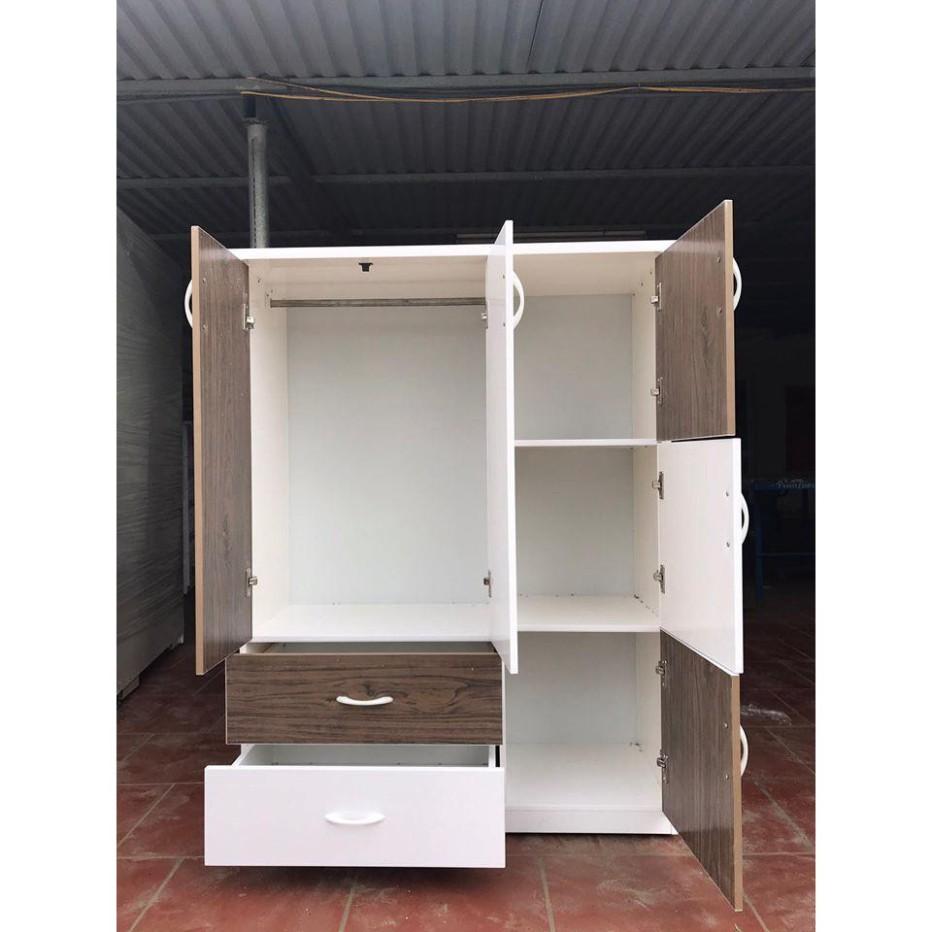 Tủ nhựa 6 cánh 2 kéo Jang Mi