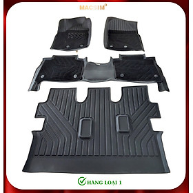 Thảm lót sàn ô tô 2 lớp cao cấp dành cho xe Toyota Land Cruiser 2010-2021 (sd) nhãn hiệu Macsim chất liệu TPE màu đen