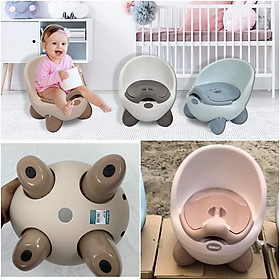 Bô Ghế Vệ Sinh Cho Bé Hokori 5458 Có Tựa Lưng Cao Cấp - giao màu ngẫu nhiên