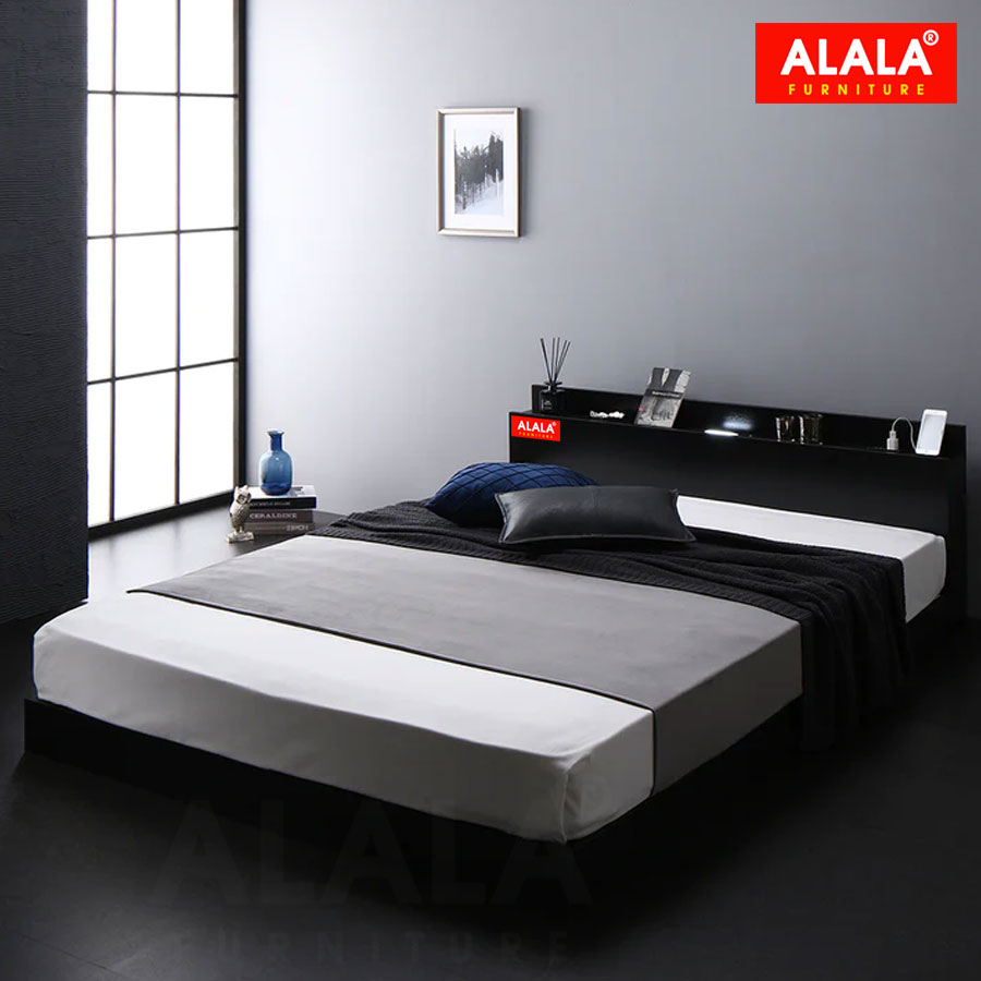 Giường thấp ALALA50 / Miễn phí vận chuyển và lắp đặt tận nơi / Đổi trả 30 ngày/ Sản phẩm được bảo hành 5 năm từ thương hiệu ALALA/ Chịu lực 700kg