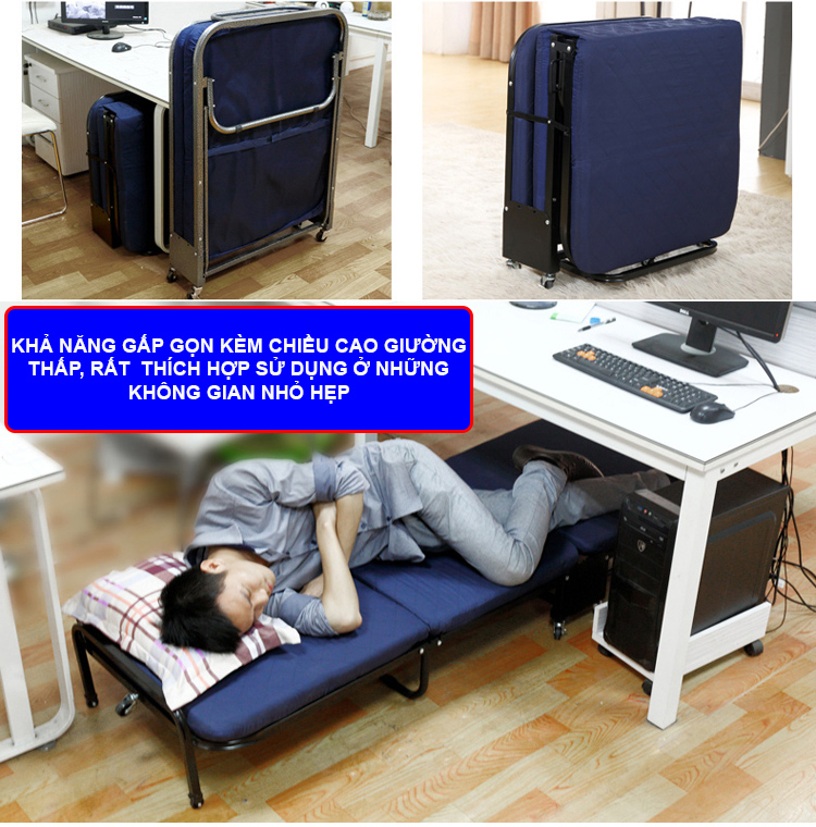 Giường gấp ba khúc Nikita GB65