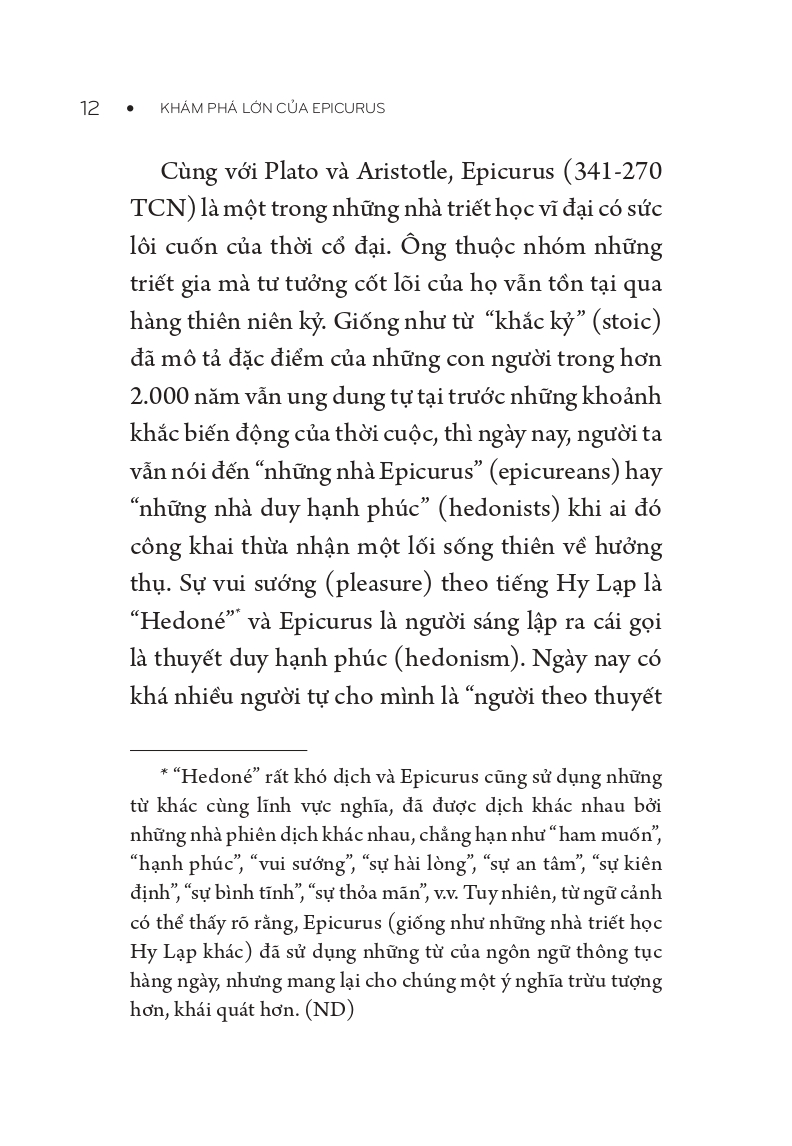 Những Nhà Tư Tưởng Lớn - Epikur Trong 60 Phút - Vanlangbooks