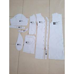 Rập giấy A0 R427- đầm hoodie cho bé (BẢN VẼ)