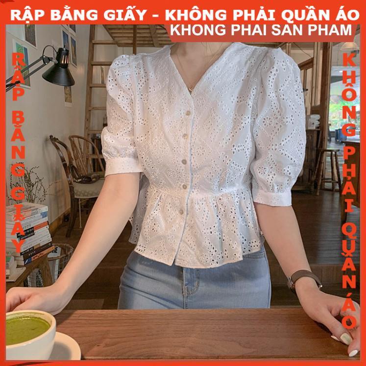 Rập giấy A0 mã 987- rập áo tay phồng (BẢN VẼ)