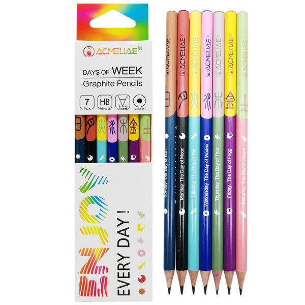 Hộp 7 Bút Chì HB Week - Acmeliae 43998