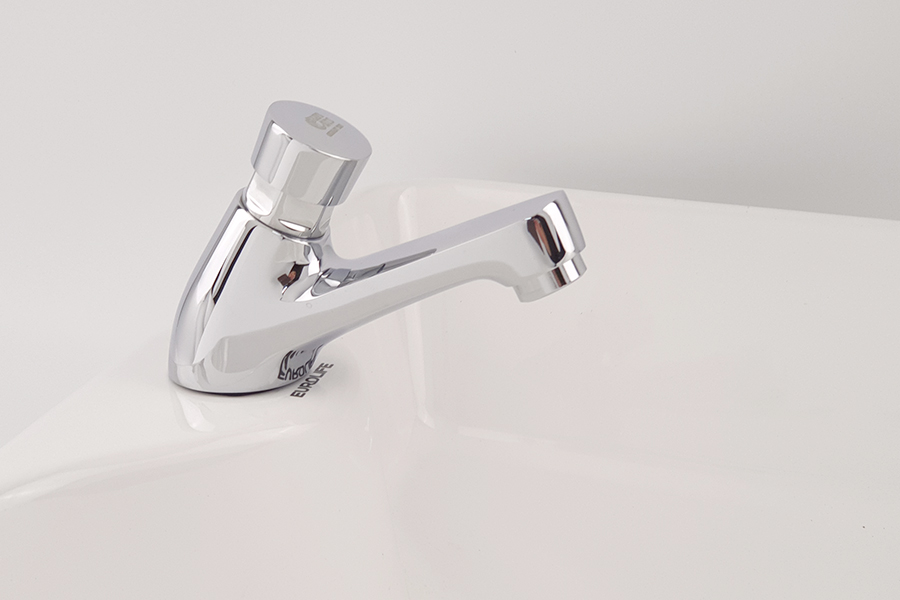 Vòi Lavabo lạnh nhấn hơi Eurolife EL-119 (Trắng bạc)