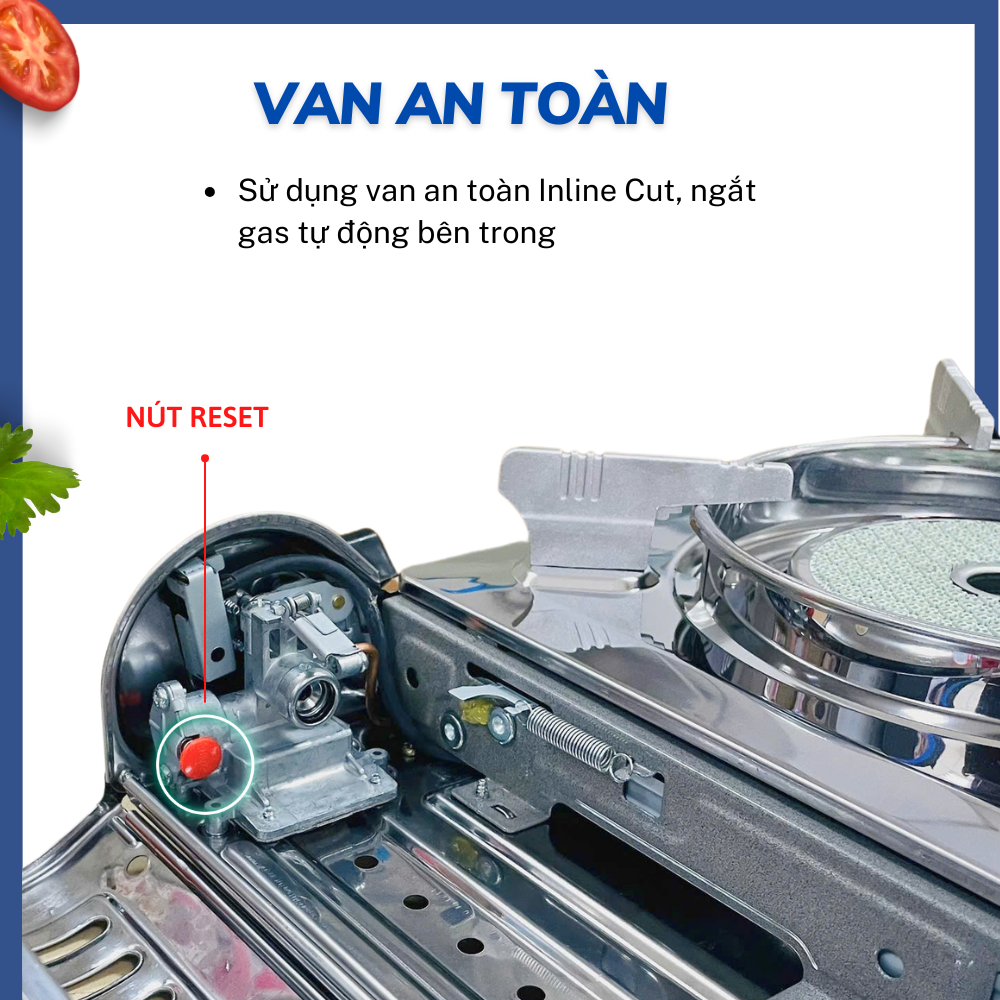 Bếp Gas Mini/Du Lịch Hồng Ngoại NaMilux PM1817AS/Van Ngắt Gas An Toàn Tự Động/SP Phù Hợp Cho Nhà Hàng-Quán Ăn/Hàng Chính Hãng