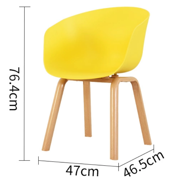 Ghế ăn HAY 2-S Thân nhựa PP chân sắt sơn ép nhiệt vân gỗ đẹp giày dặn bền chắc cao cấp nhập khẩu
