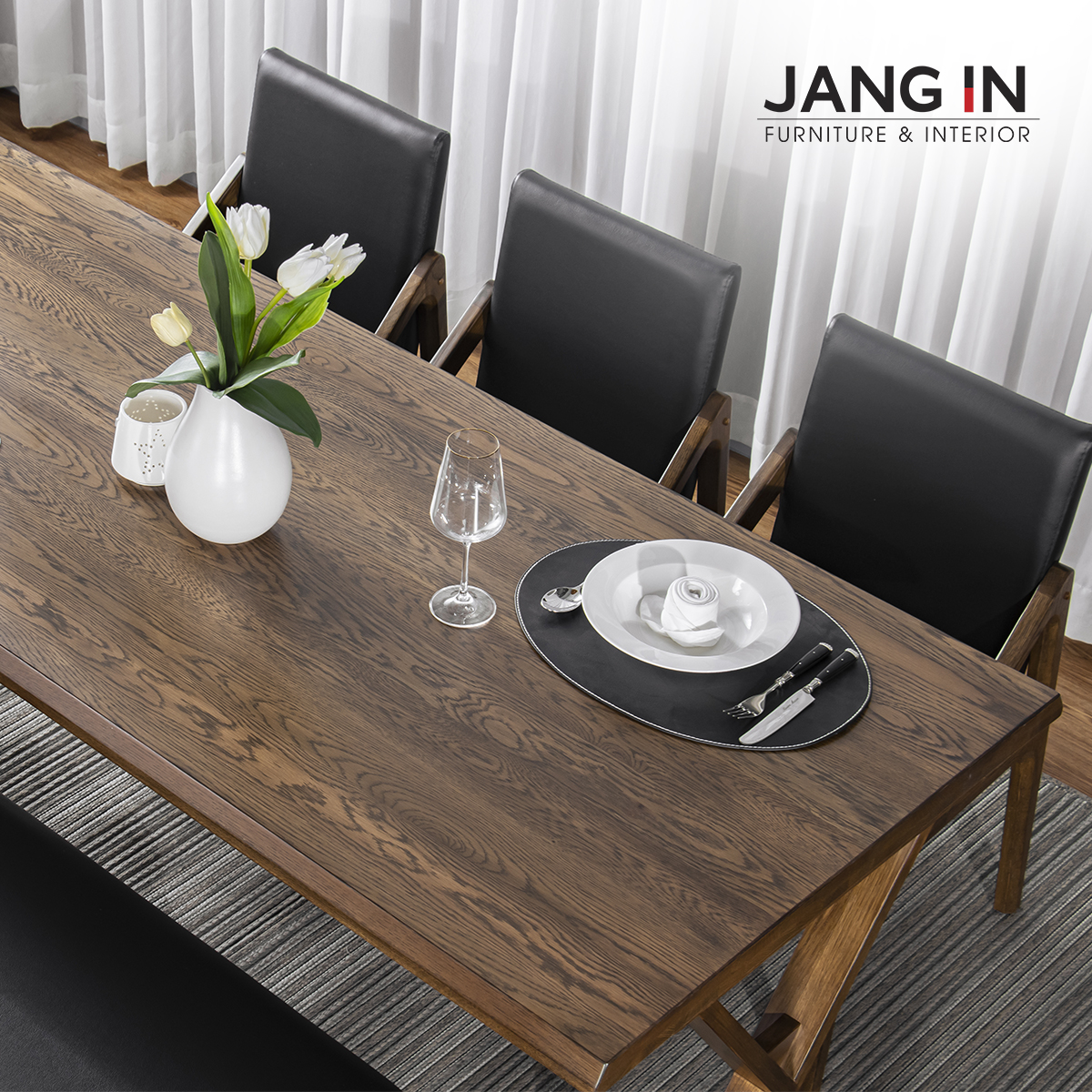 Bộ Bàn Ăn Forest 6 Chỗ Ghế 3 + Ghế Dài Jang In