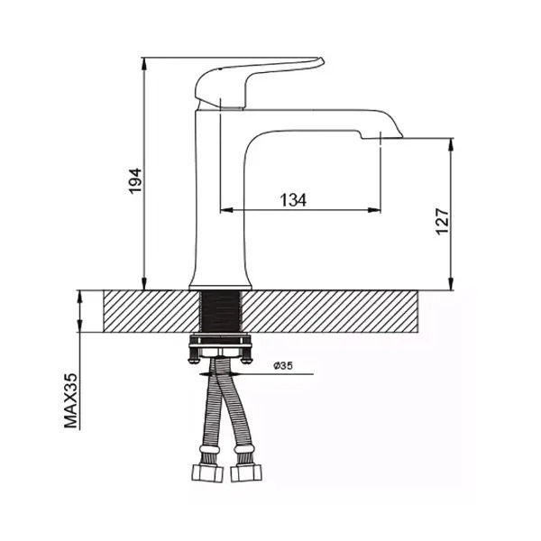 VÒI CHẬU LAVABO NGA CAO CẤP GAPPO GAPPO G1050-8 - Hàng Chính Hãng NGA