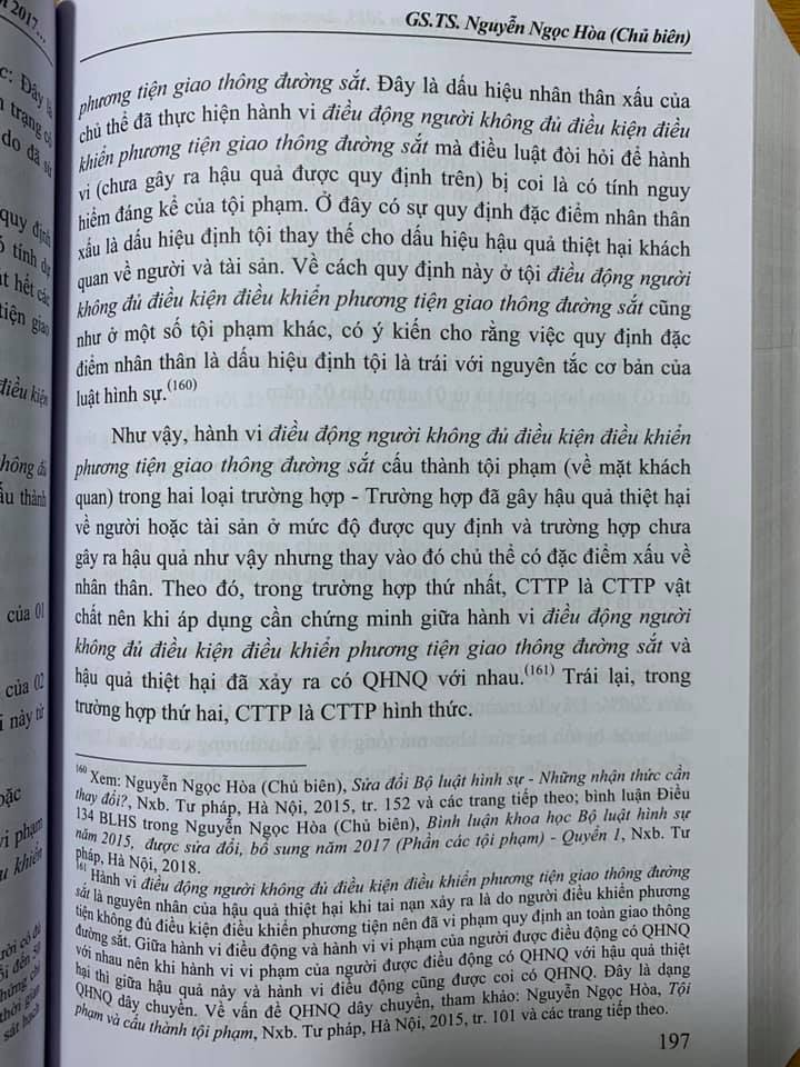 Bình Luận Khoa Học Bộ Luật Hình Sự Năm 2015 (Sửa Đổi, Bổ Sung Năm 2017) Quyển 2 - Phần Các Tội Phạm