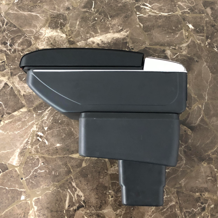 Bộ Hộp tỳ tay ô tô dành cho Mazda 2 tích hợp 7 cổng USB - Mã: DUSB-MZDA - 2 màu: Đen và Be