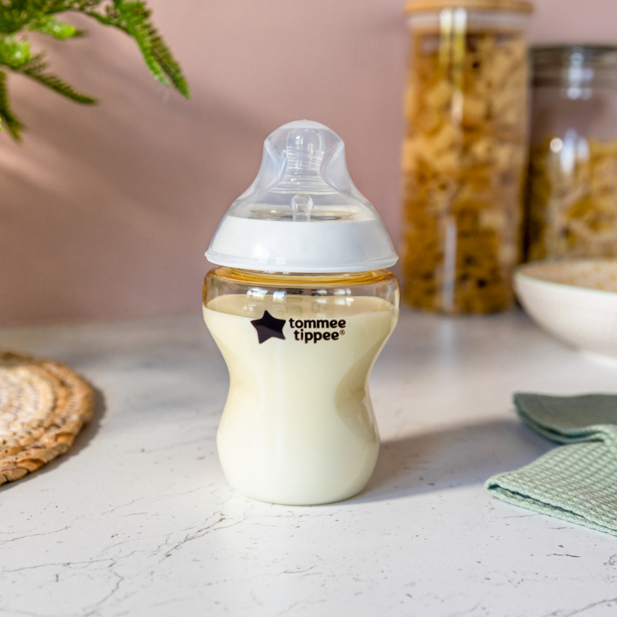 COMBO Ty Ngậm Silicon Siêu Nhẹ Tommee Tippee Ultra Light 6-18m & Bình Sữa PPSU Ty Siêu Mềm Tommee Tippee 260ml