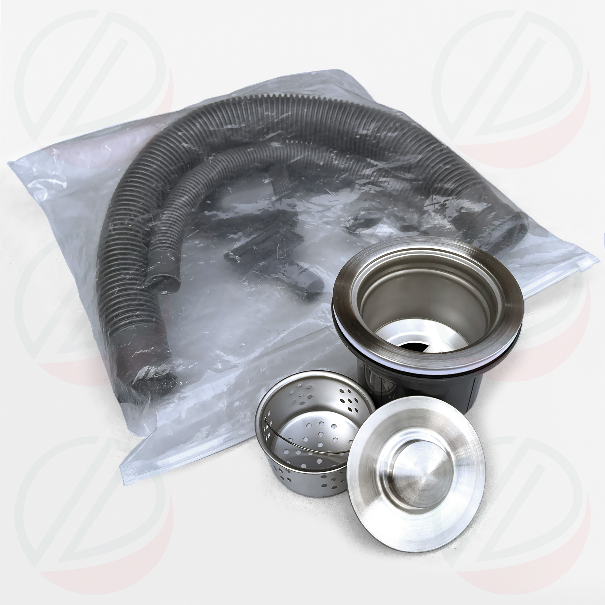 Bộ Chậu Rửa Chén Bát Inox KAZTA Treo Tường Kèm Vòi Lạnh - Ngang 60cm Đủ bộ gồm Chậu, khung treo, xi phông, vòi