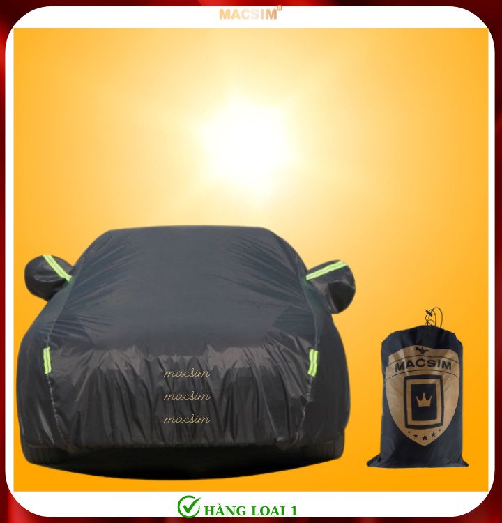 Bạt phủ ô tô thương hiệu MACSIM dành cho Chevrolet Cruze -màu đen- bạt phủ trong nhà và ngoài trời