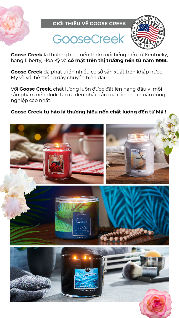 Nến ly 3 bấc sáp đậu nành For Men Goose Creek (411g) - California Coast