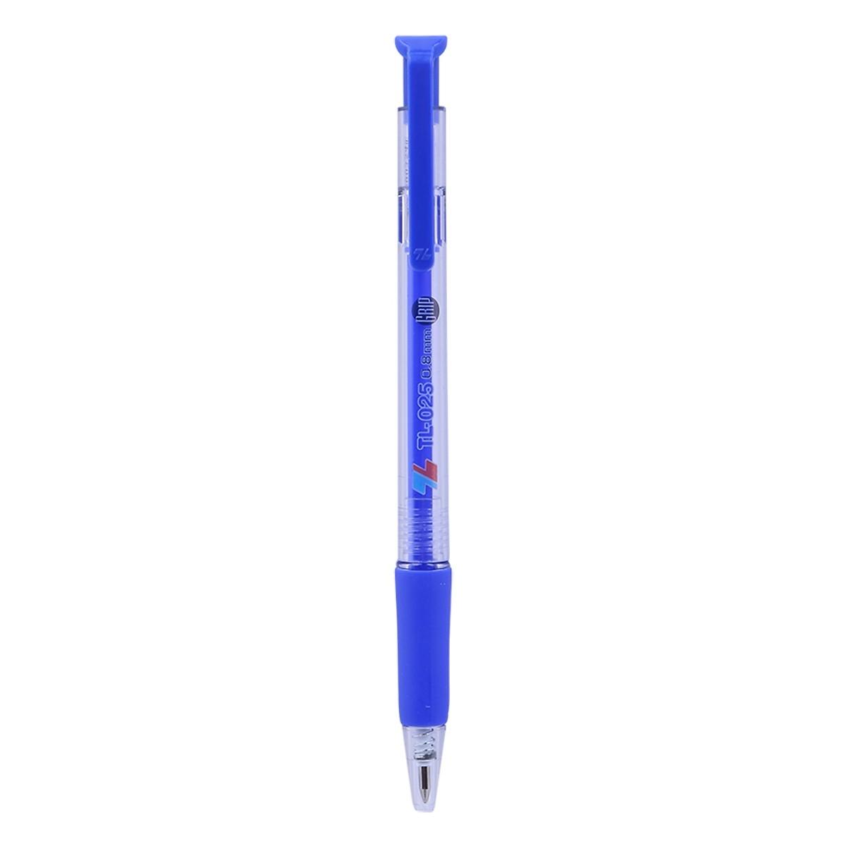 Bút Bi Thiên Long TL-025 Grip - Màu Xanh - Mực Xanh