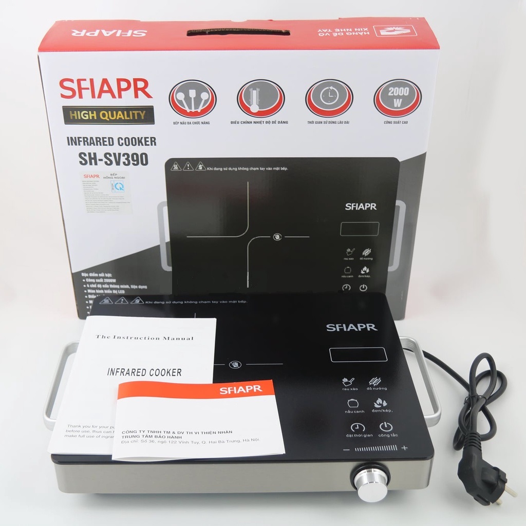 Bếp Hồng Ngoại Đơn SFIAPR SH-SV390 - Hàng Chính Hãng