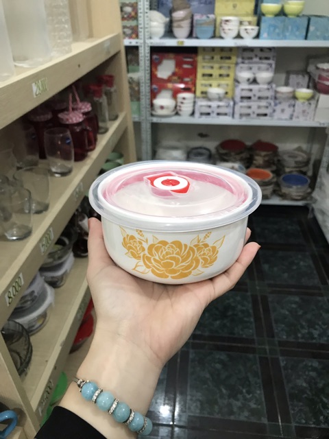 Bộ 3 thố sứ có nắp hút chân không