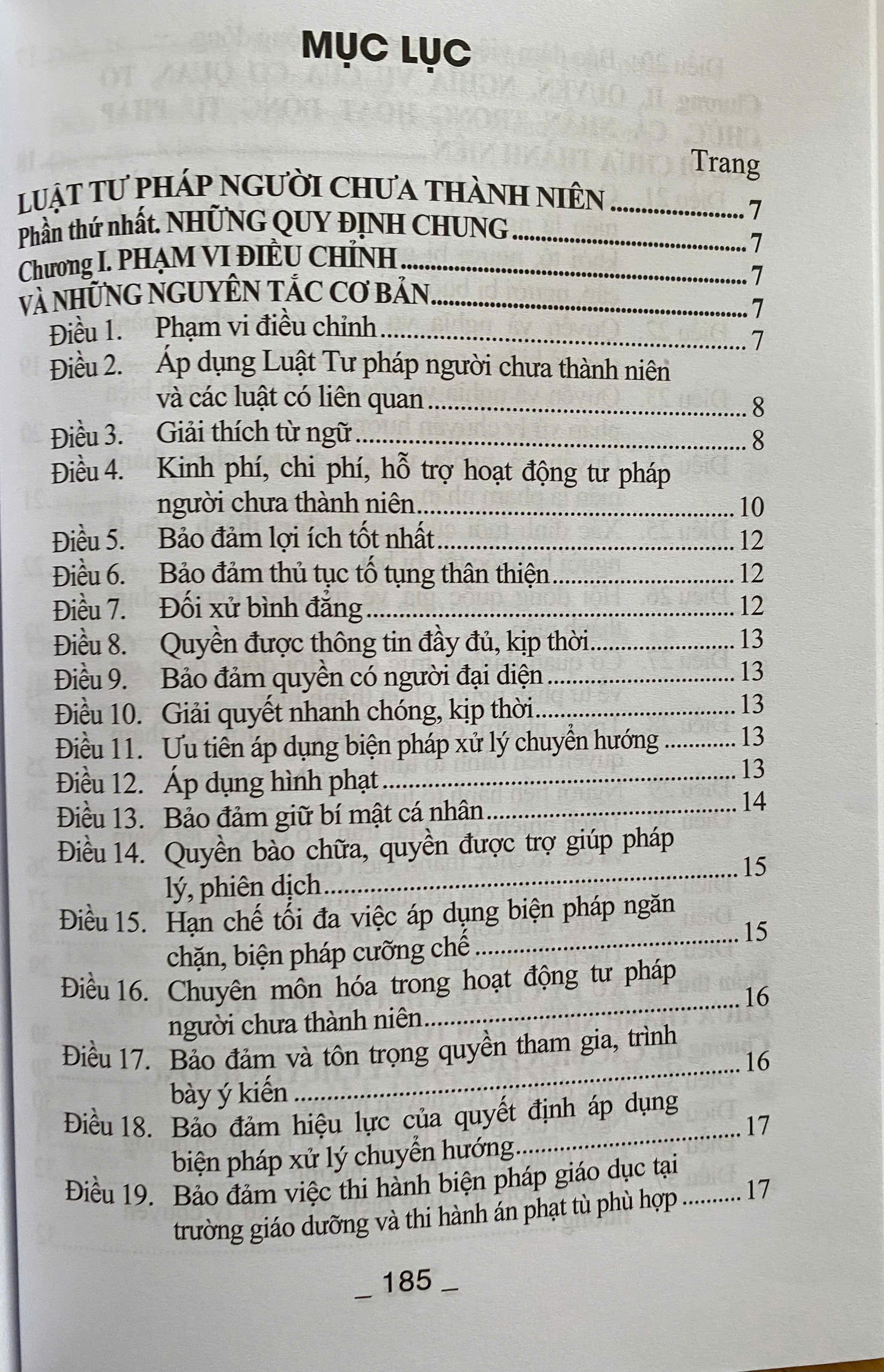 Luật Tư Pháp Người Chưa Thành Niên