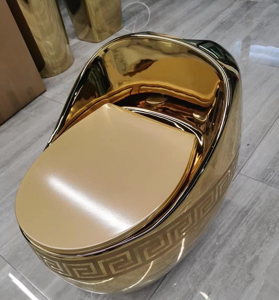 Bồn cầu mạ vàng, Bệt mạ vàng quả trứng nhập khẩu GROVES R22 Gold