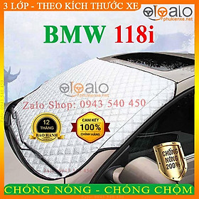 Bạt Phủ Ô Tô BMW 118i Cao Cấp 3 Lớp Chống Nắng Nóng Chống Nước Chống xước | OTOALO