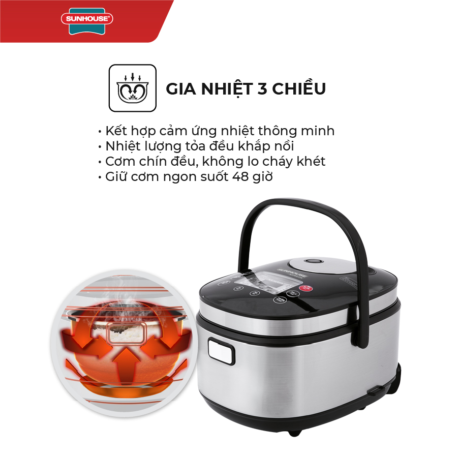 Nồi Cơm Điện Tử Sunhouse Mama SHD8903 (1.8 Lít) - Hàng chính hãng