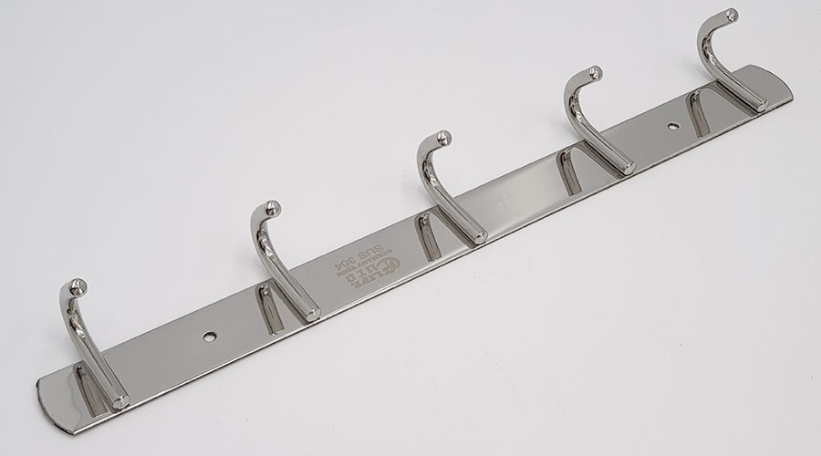 Móc treo áo 5 chấu Inox SUS 304 Eurolife EL-M5 (Trắng bạc)