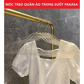 Combo 5 Móc Treo Quần Áo Trong Suốt PaKaSa - Hàng Chính Hãng 