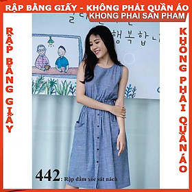 Rập giấy A0 mã 442 (BẢN VẼ) - Rập đầm