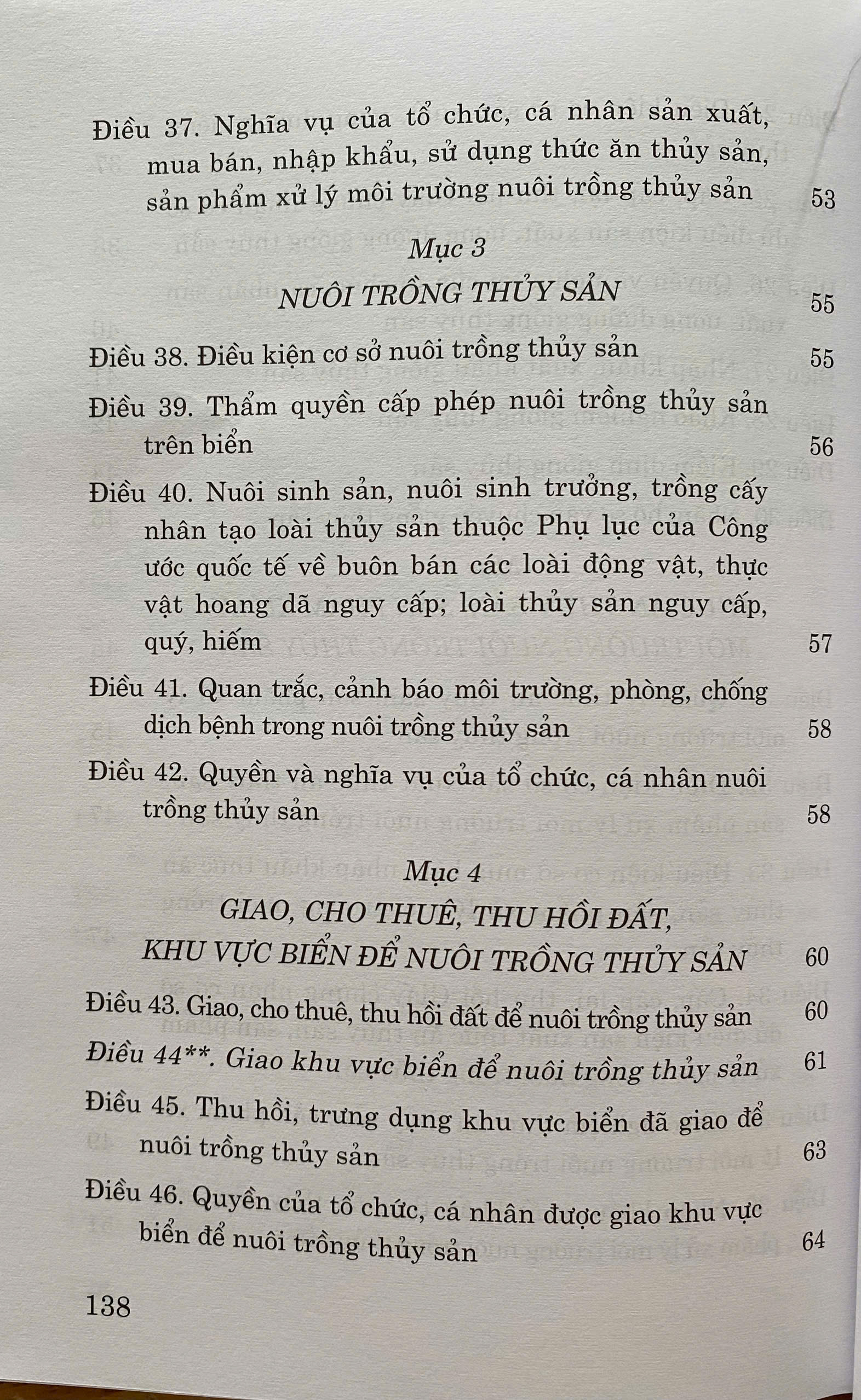 Luật Thuỷ Sản ( Sửa đổi, bổ sung năm 2020, 2024)