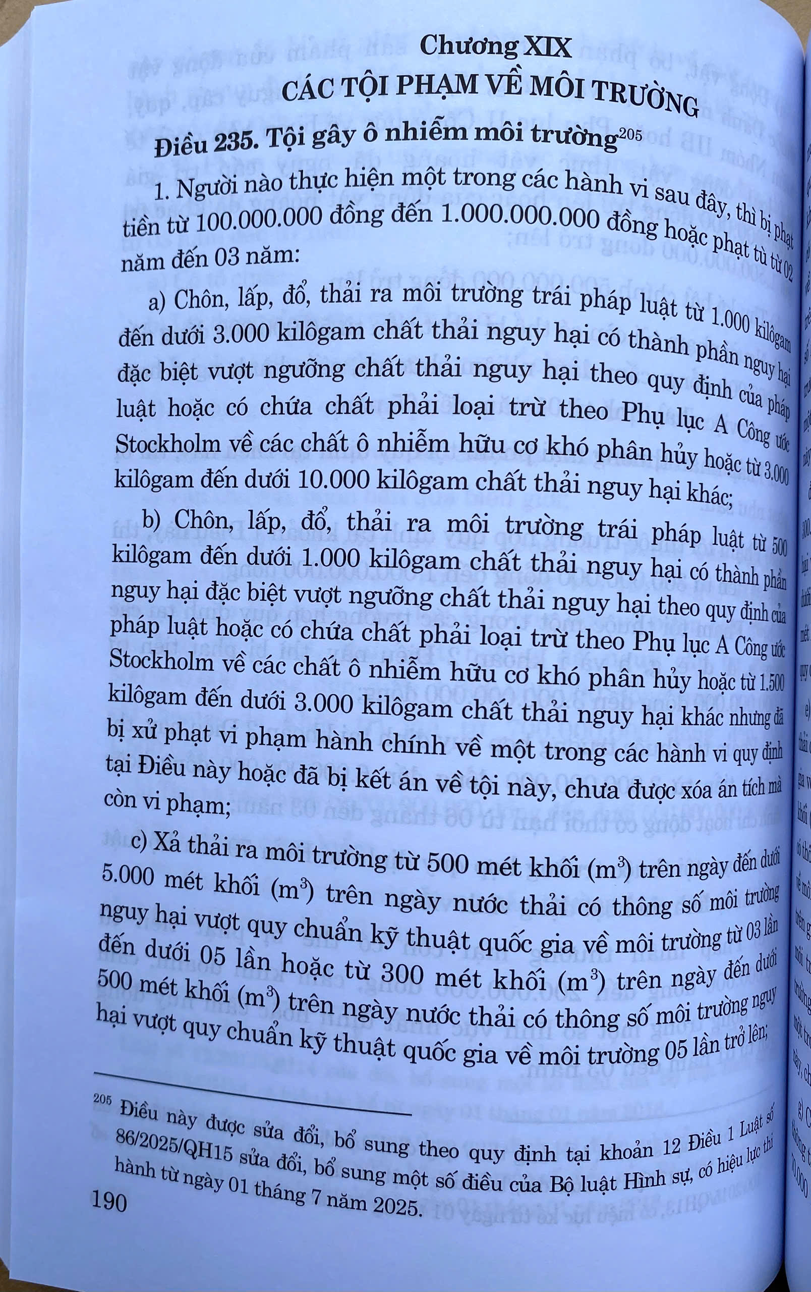 Bộ Luật Hình Sự Năm 2015 ( Sửa Đổi, Bổ Sung Năm 2017, 2024, 2025)
