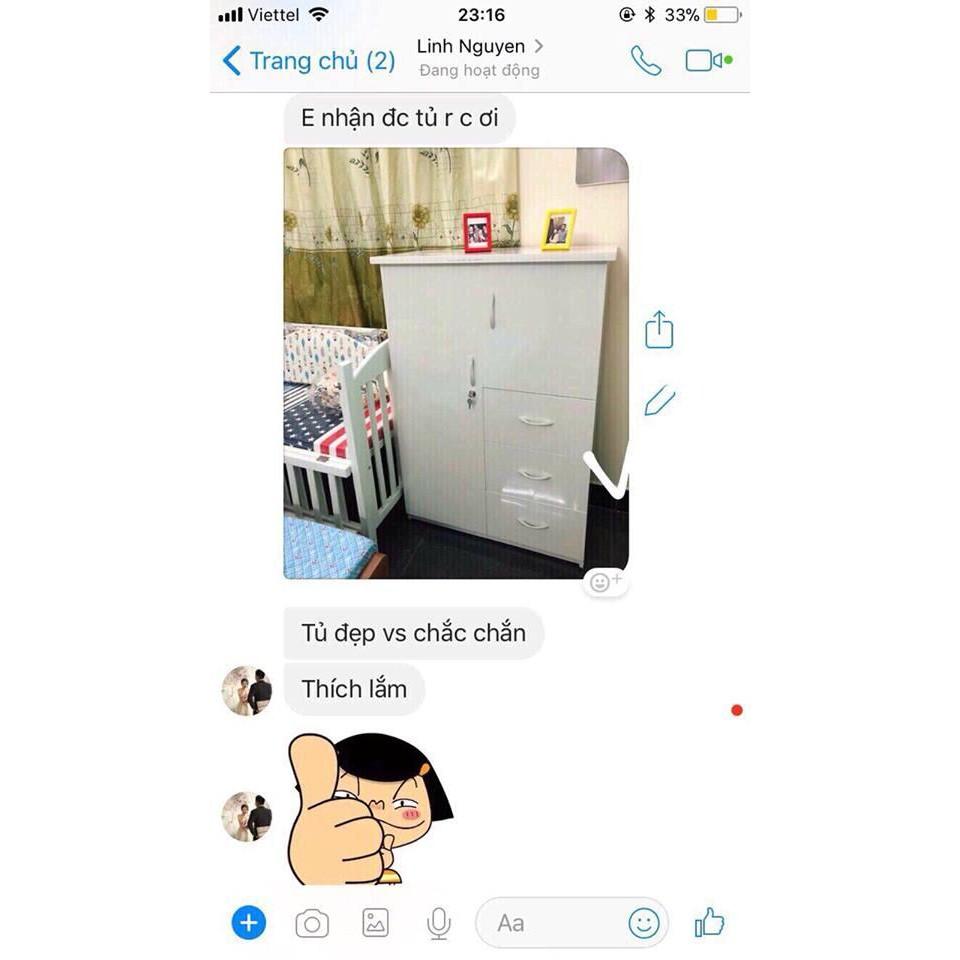 Tủ nhựa cao cấp 125*185*40*45 cm