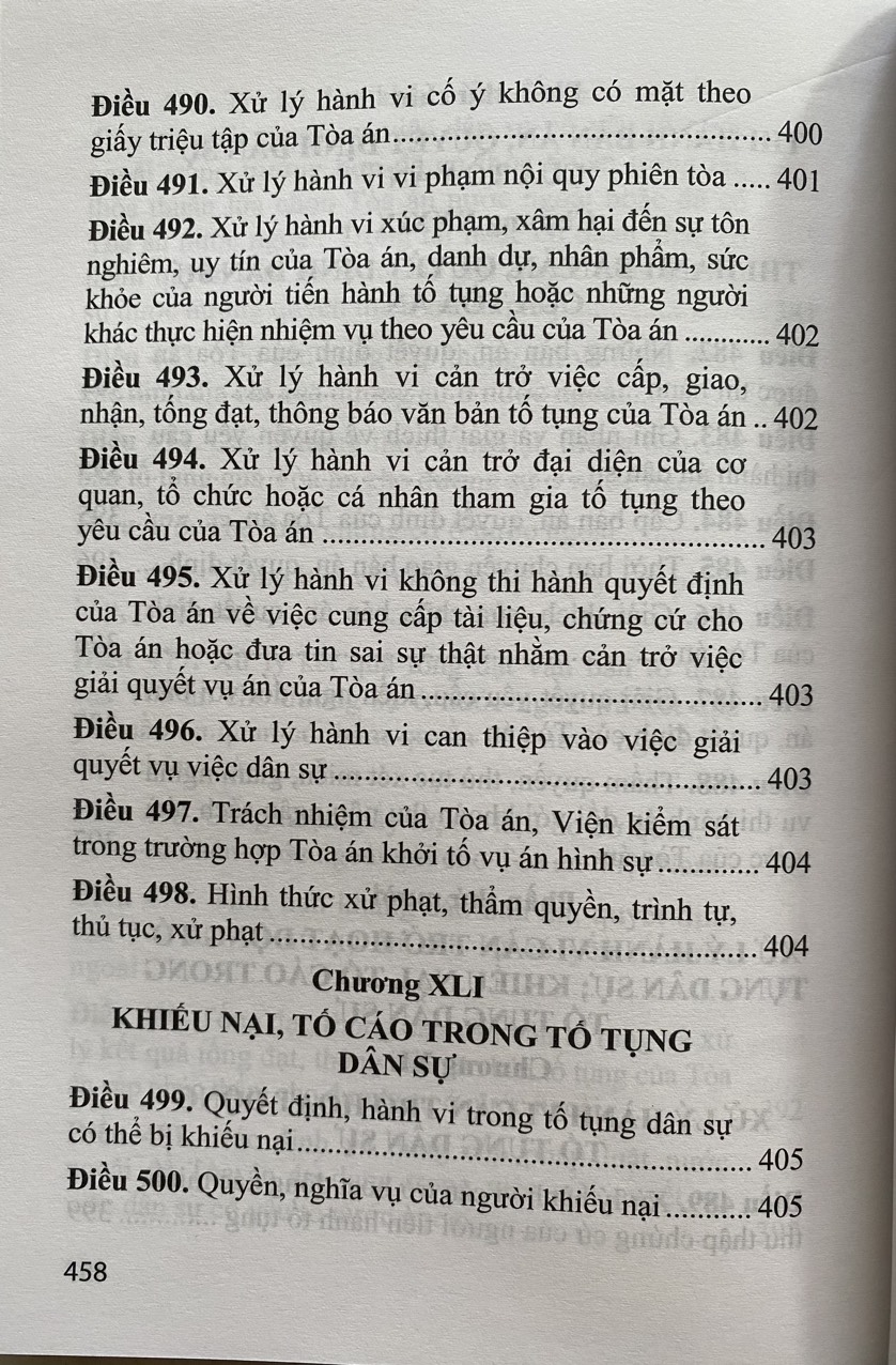 Bộ Luật Tố Tụng Dân Sự ( Được Sửa Đổi, Bổ Sung Năm 2019,2020, 2022 )