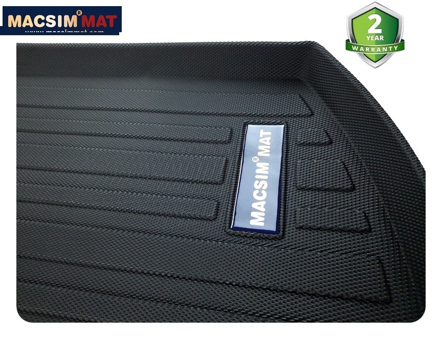 Thảm lót cốp xe ô tô Audi A4 2009-2017 nhãn hiệu Macsim chất liệu TPV cao cấp màu đen(176)